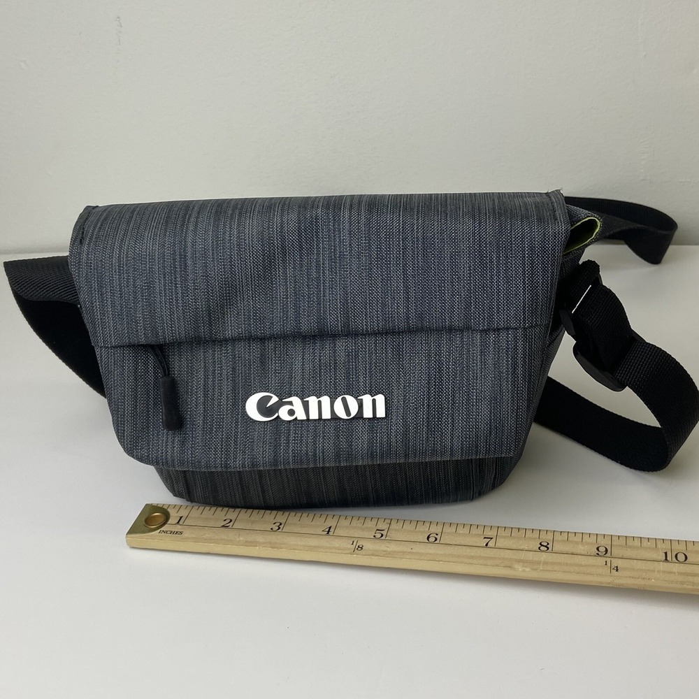 Canon‎ Camera Travel Bag Soft Case Strap Gray Green